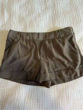Express Brown Tailored Bermuda Shorts
